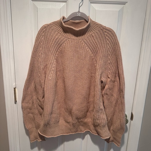 JCrew Relaxed Rollneck Sweater Light Brown - Size XL - Picture 5 of 7